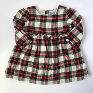 Gap Factory 12-18 month Plaid Dress Red Green